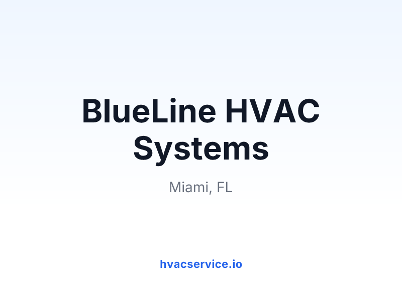 BlueLine HVAC Systems