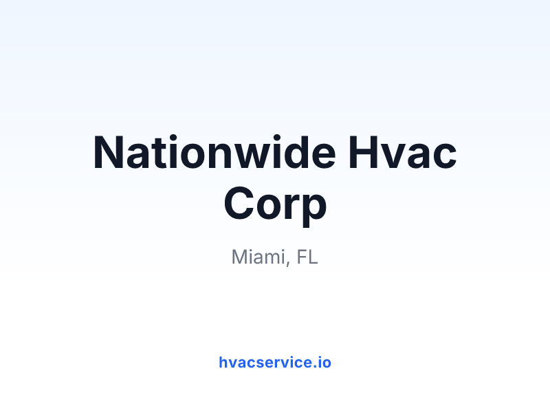 Nationwide Hvac Corp