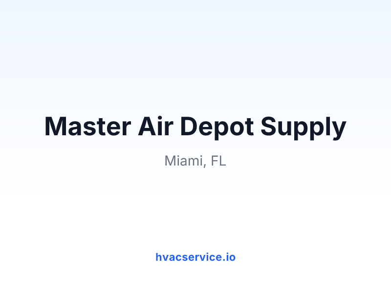 Master Air Depot Supply
