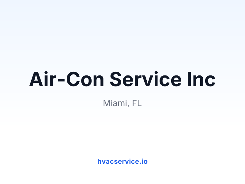 Air-Con Service Inc