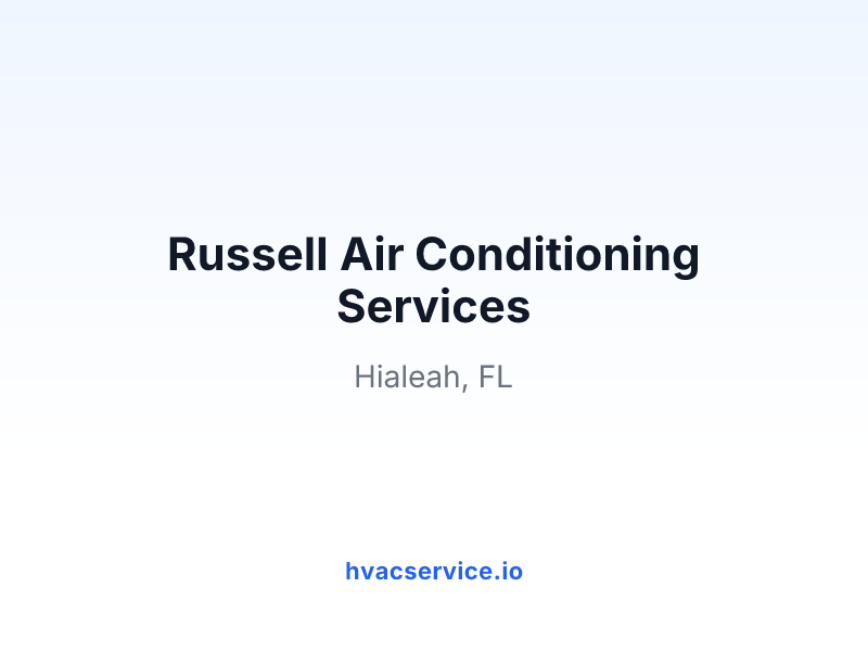 Russell Air Conditioning Services