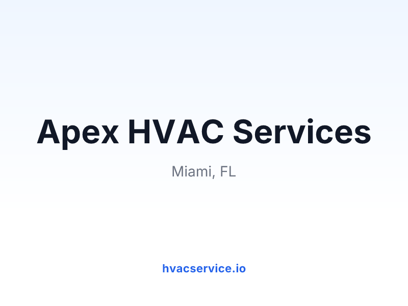 Apex HVAC Services
