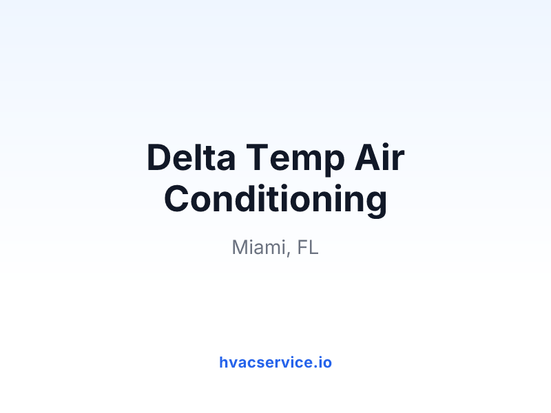 Delta Temp Air Conditioning