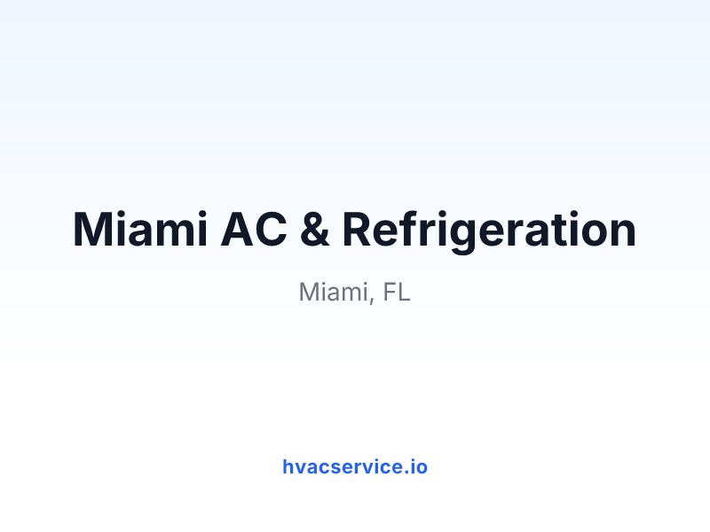 Miami AC & Refrigeration