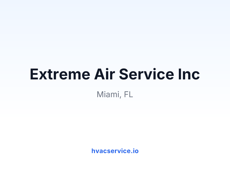 Extreme Air Service Inc