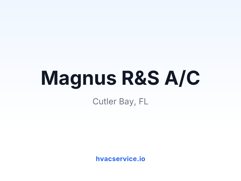 Magnus R&S A/C
