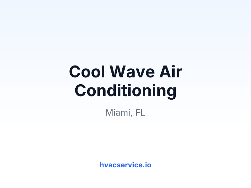 Cool Wave Air Conditioning