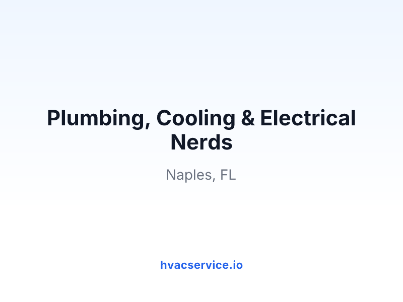 Plumbing, Cooling & Electrical Nerds