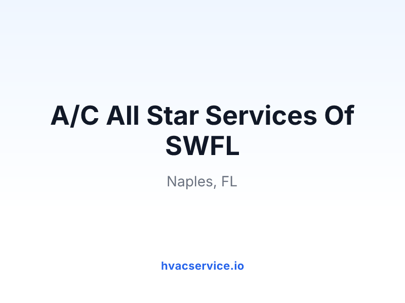 A/C All Star Services Of SWFL
