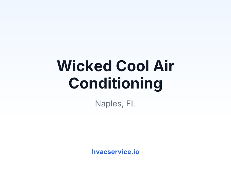 Wicked Cool Air Conditioning