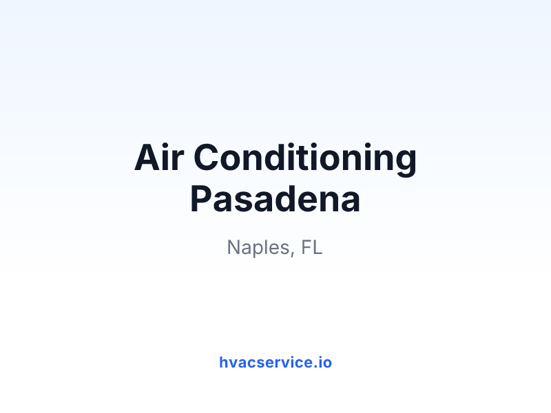 Air Conditioning Pasadena