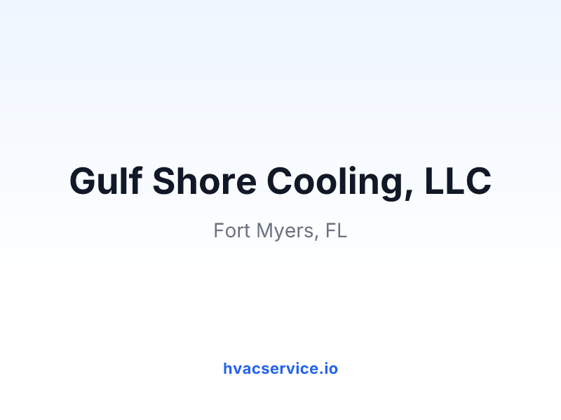 Gulf Shore Cooling, LLC