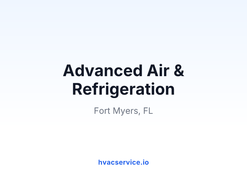 Advanced Air & Refrigeration