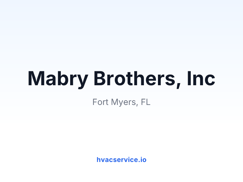 Mabry Brothers, Inc
