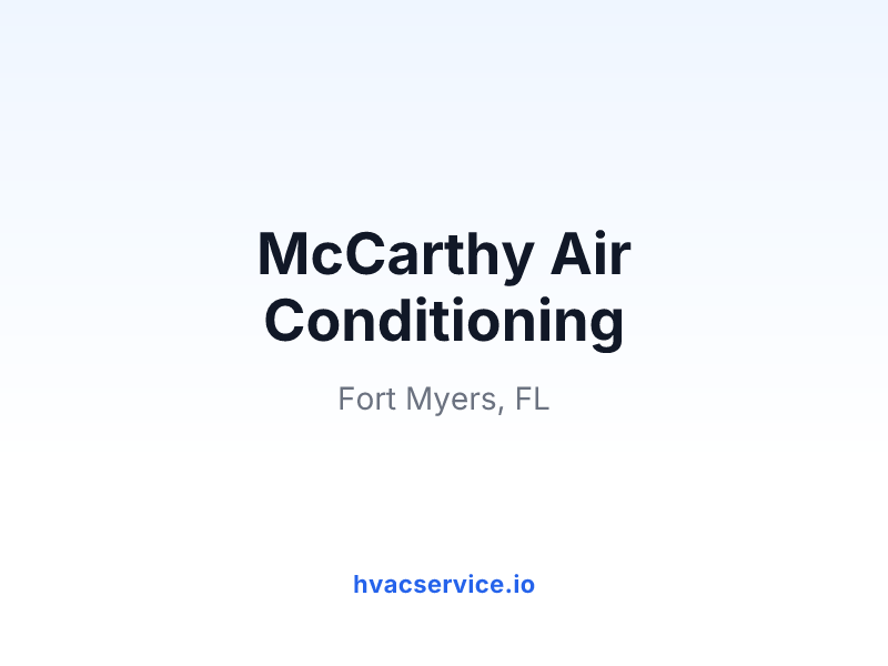 McCarthy Air Conditioning