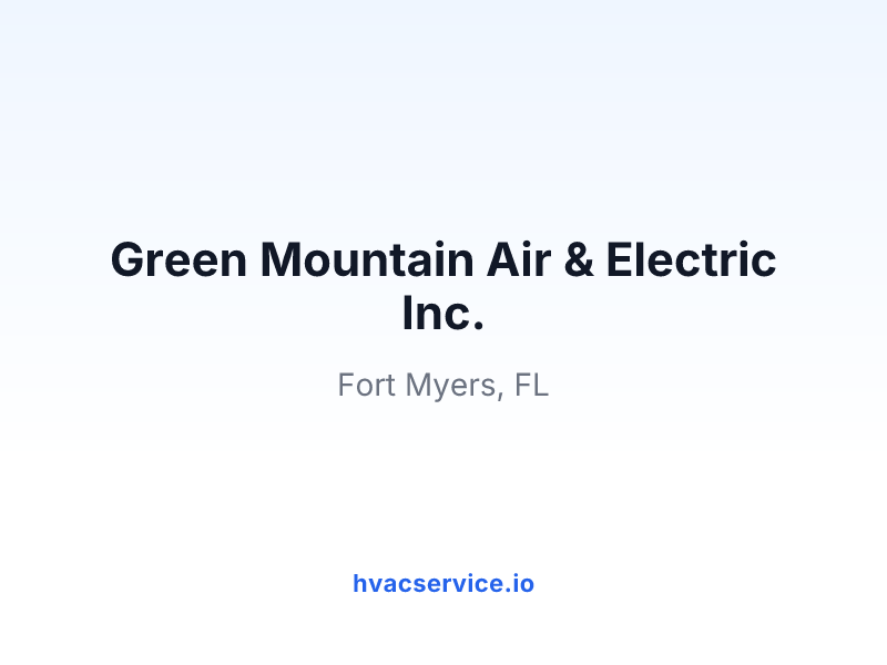 Green Mountain Air & Electric Inc.