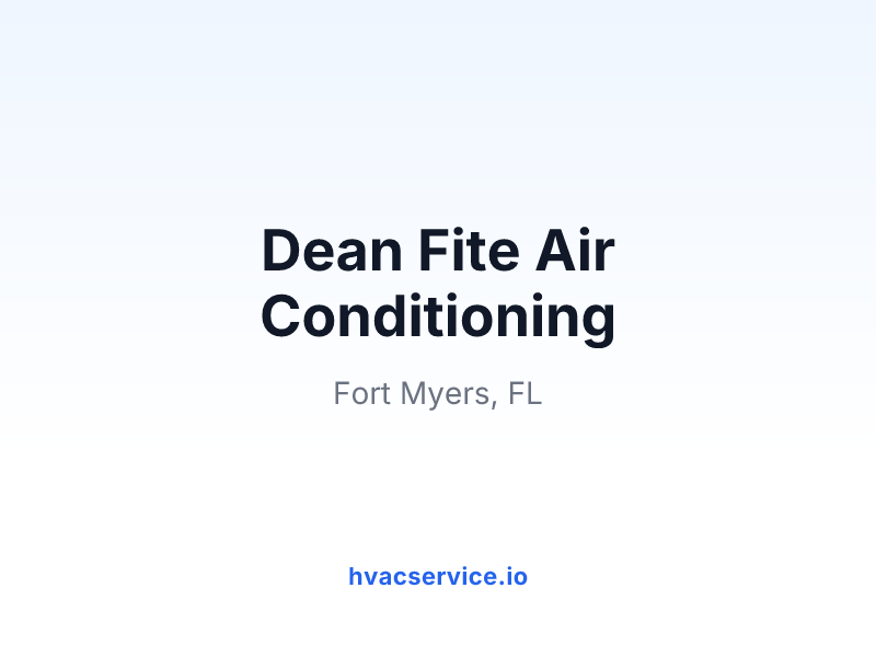 Dean Fite Air Conditioning