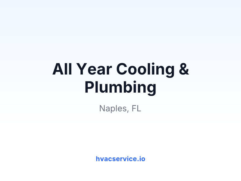 All Year Cooling & Plumbing