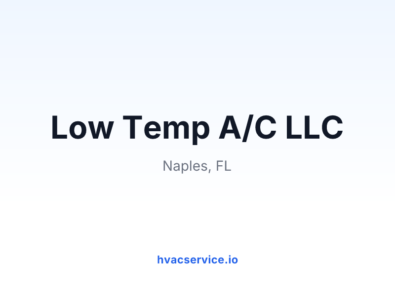 Low Temp A/C LLC