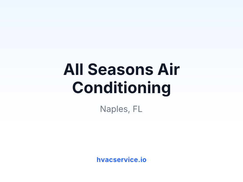 All Seasons Air Conditioning