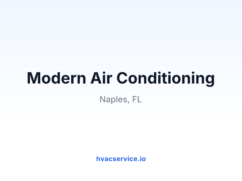 Modern Air Conditioning