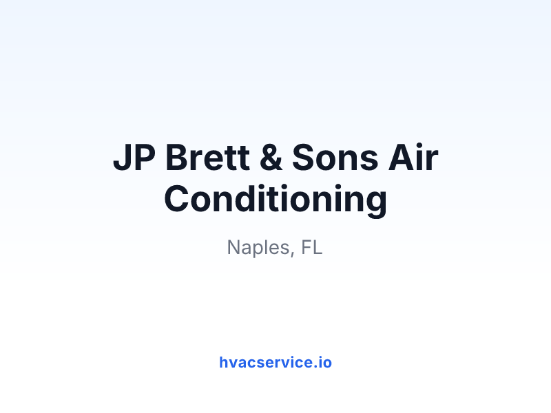 JP Brett & Sons Air Conditioning