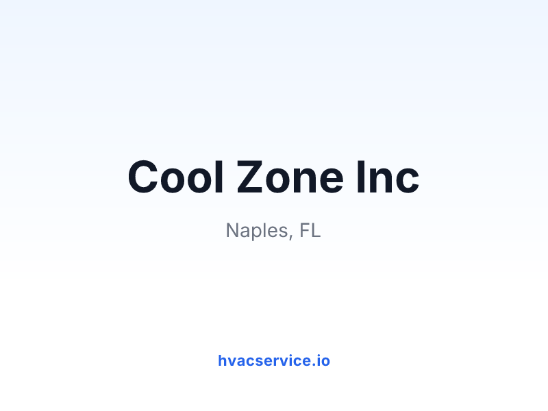 Cool Zone Inc