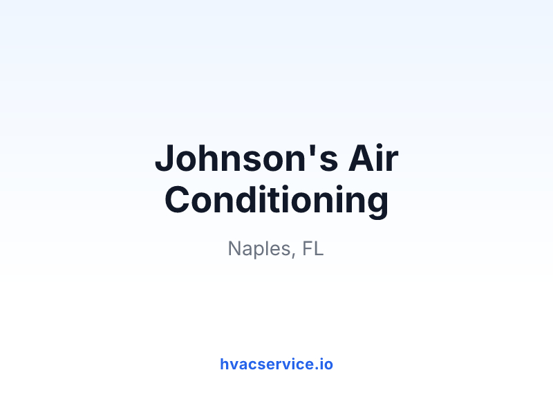 Johnson's Air Conditioning