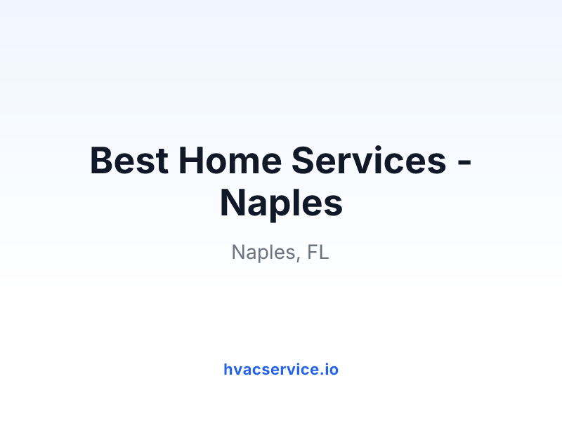 Best Home Services - Naples