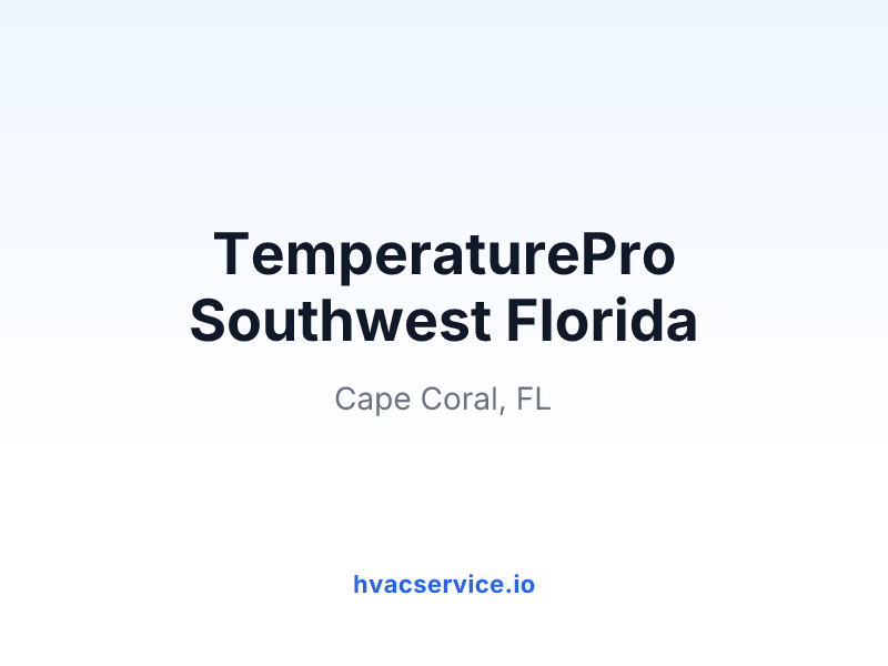 TemperaturePro Southwest Florida