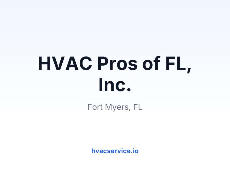 HVAC Pros of FL, Inc.