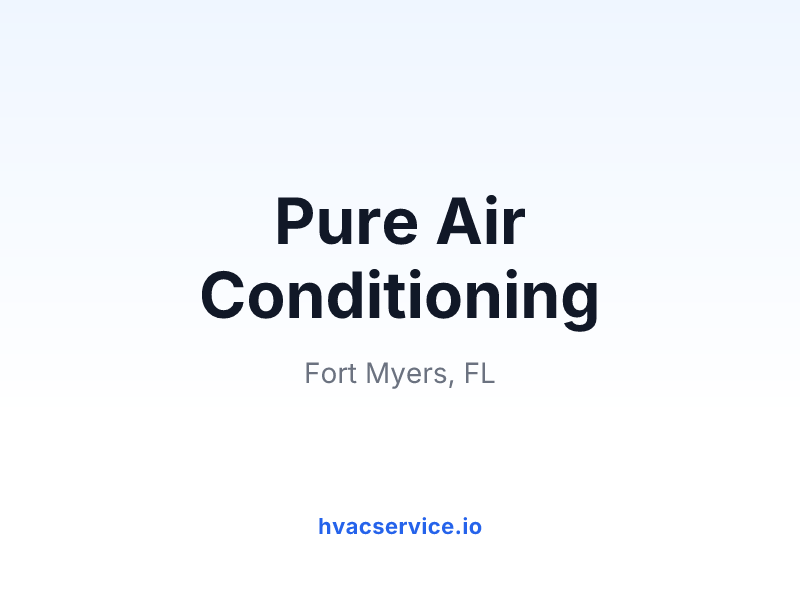Pure Air Conditioning