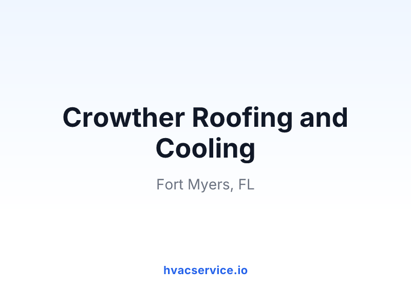 Crowther Roofing and Cooling