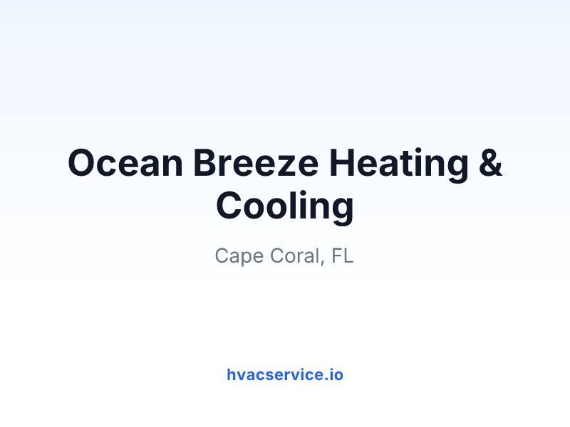 Ocean Breeze Heating & Cooling
