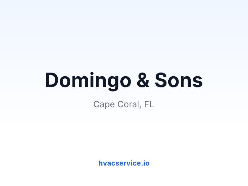 Domingo & Sons