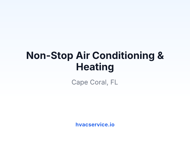 Non-Stop Air Conditioning & Heating