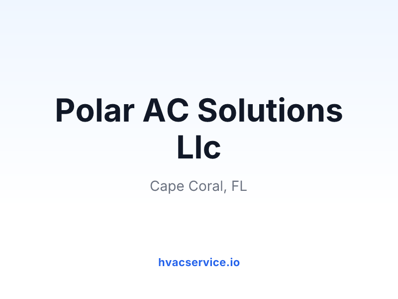 Polar AC Solutions Llc