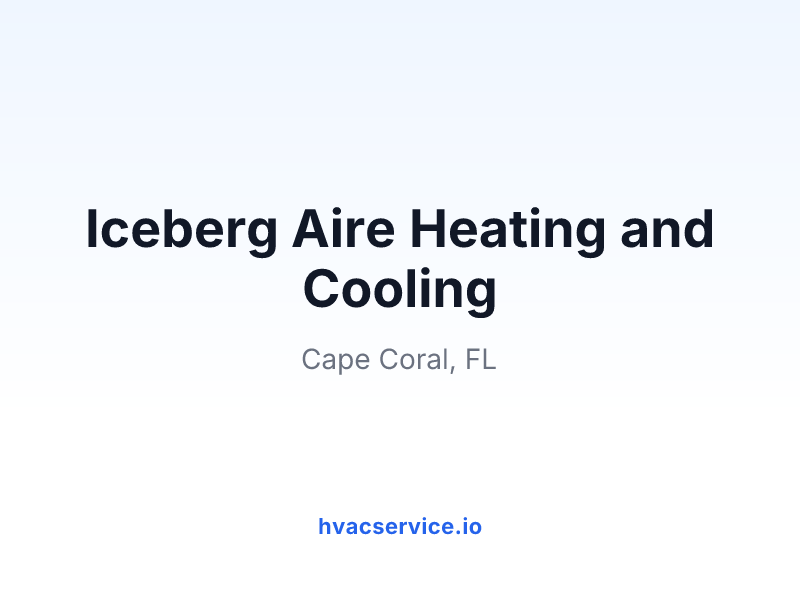 Iceberg Aire Heating and Cooling