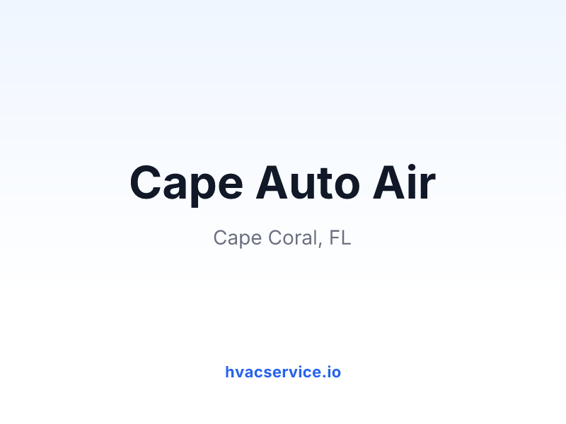 Cape Auto Air