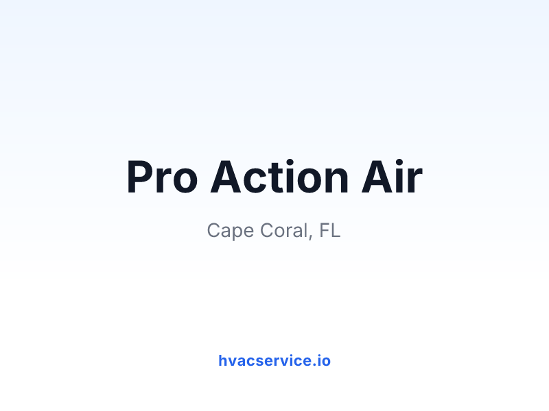 Pro Action Air