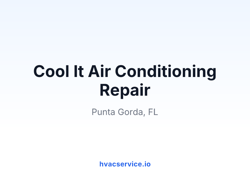 Cool It Air Conditioning Repair