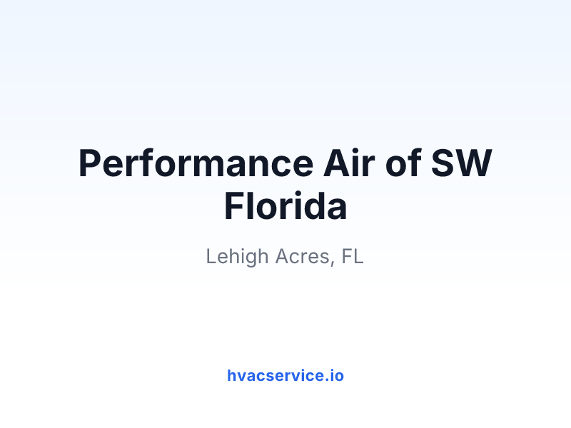 Performance Air of SW Florida