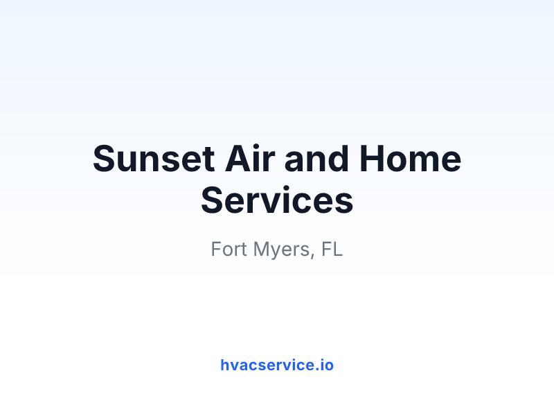 Sunset Air and Home Services