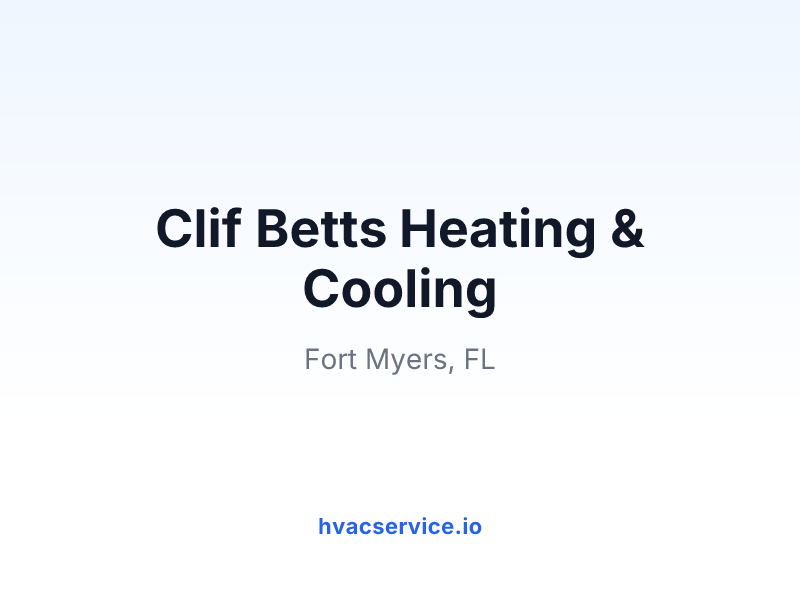 Clif Betts Heating & Cooling