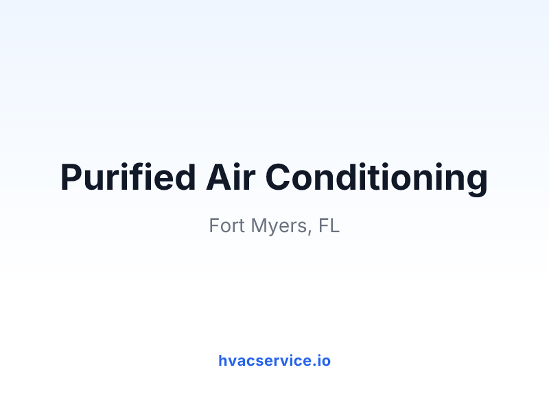 Purified Air Conditioning