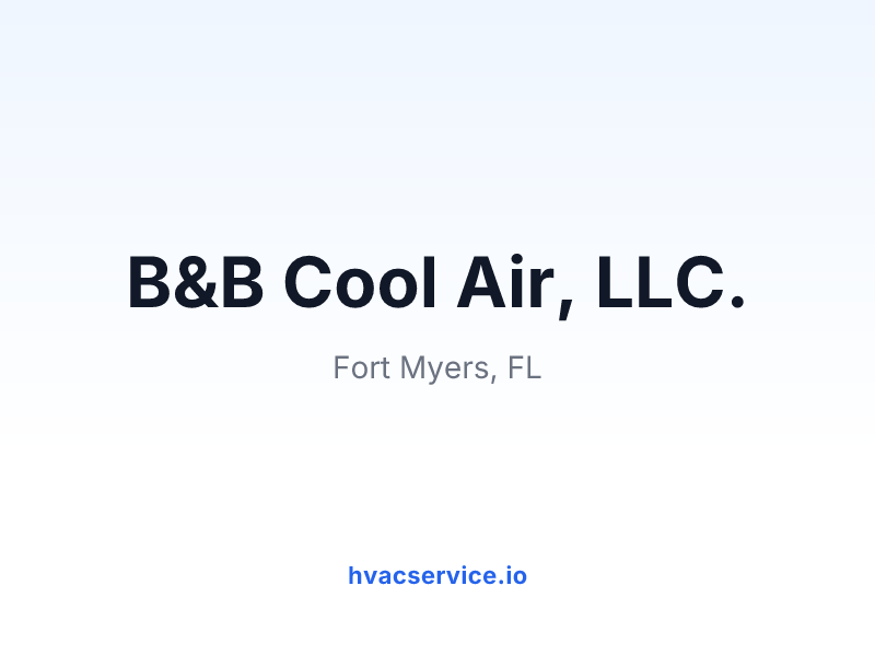 B&B Cool Air, LLC.