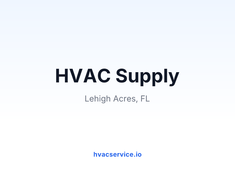 HVAC Supply