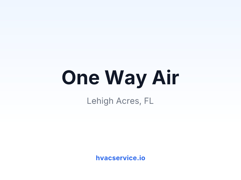 One Way Air