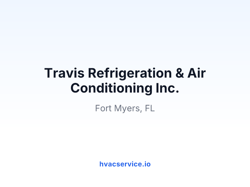 Travis Refrigeration & Air Conditioning Inc.