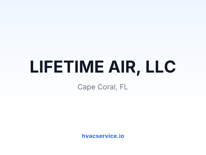 LIFETIME AIR, LLC